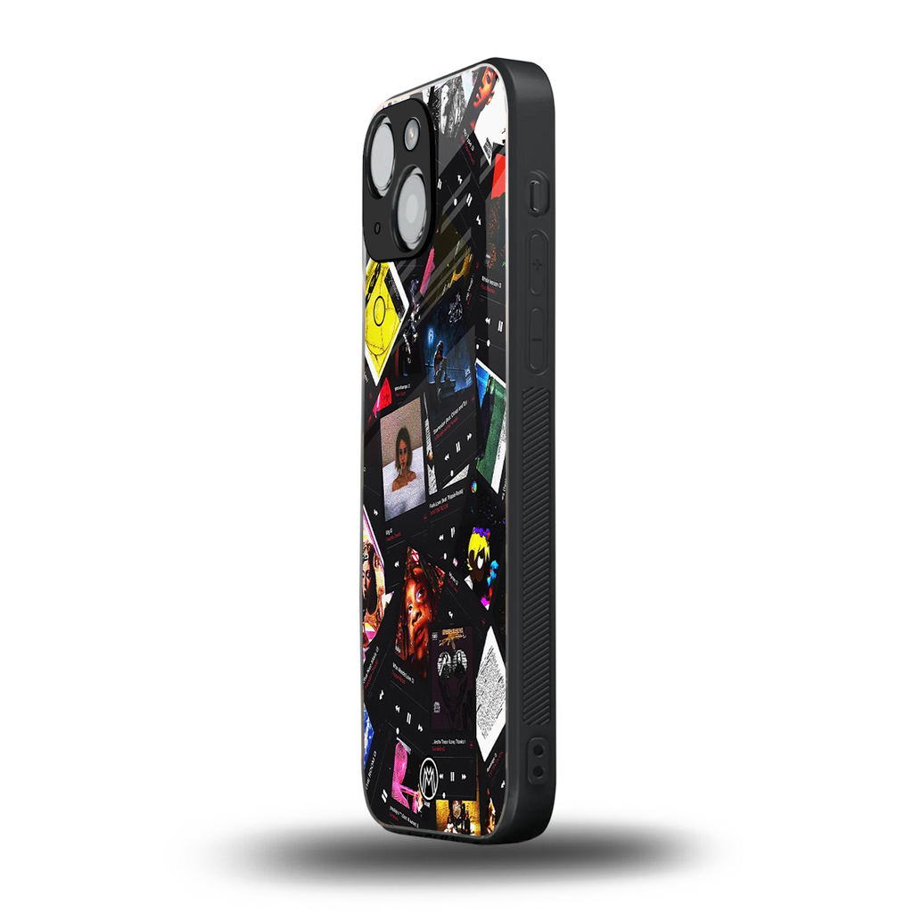 spotify and chill vibes music back phone cover | glass case for iphone 13 mini