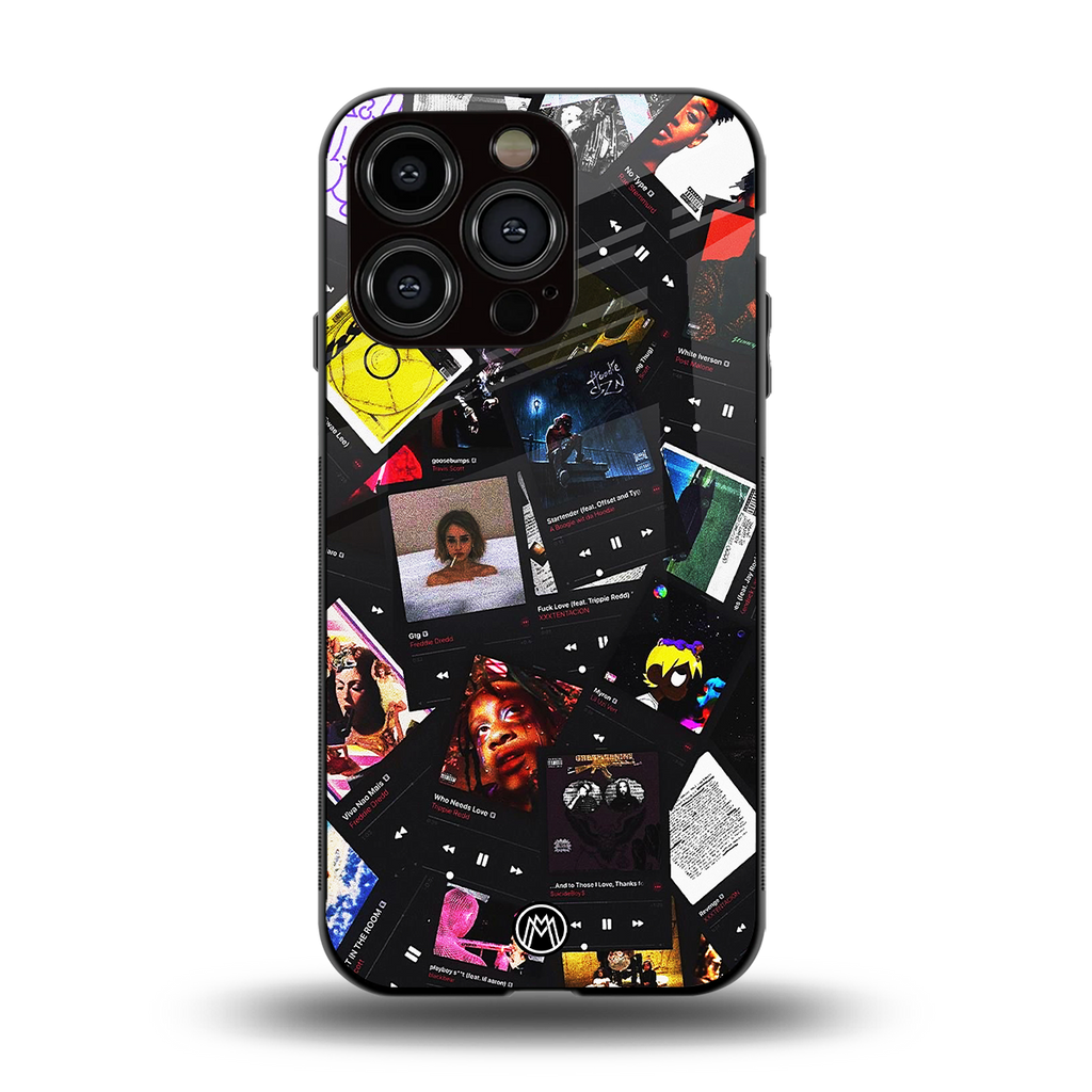 spotify and chill vibes music back phone cover | glass case for iphone 13 pro