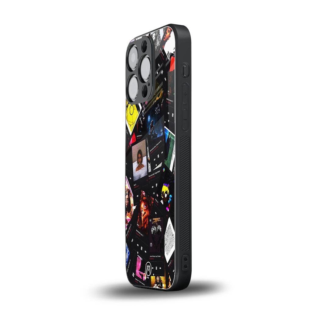 spotify and chill vibes music back phone cover | glass case for iphone 13 pro