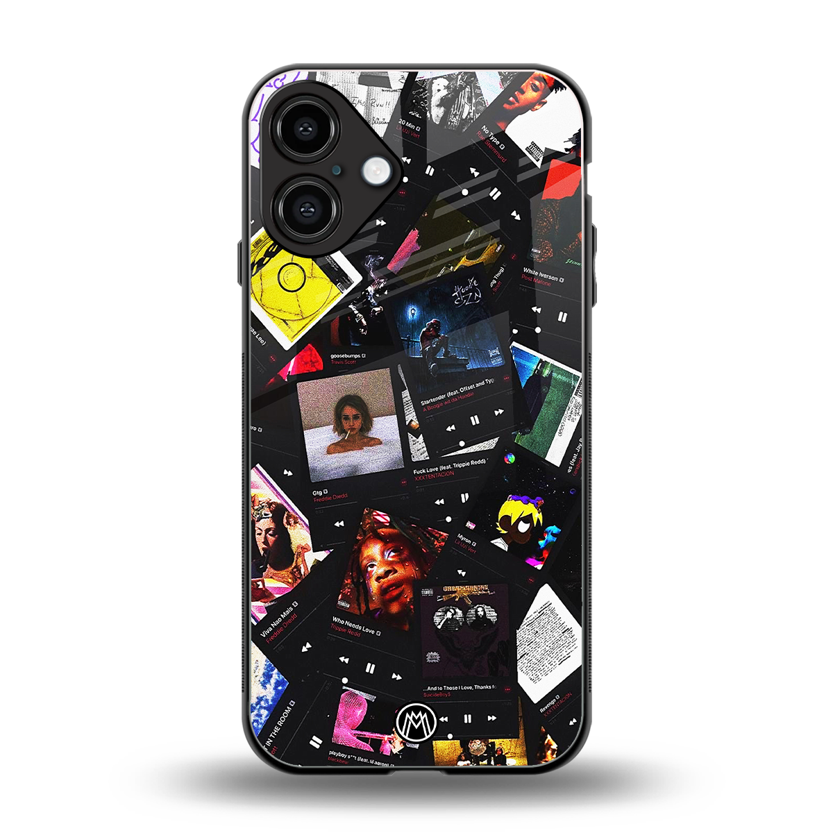 spotify and chill vibes music back phone cover | glass case for iphone 16 plus