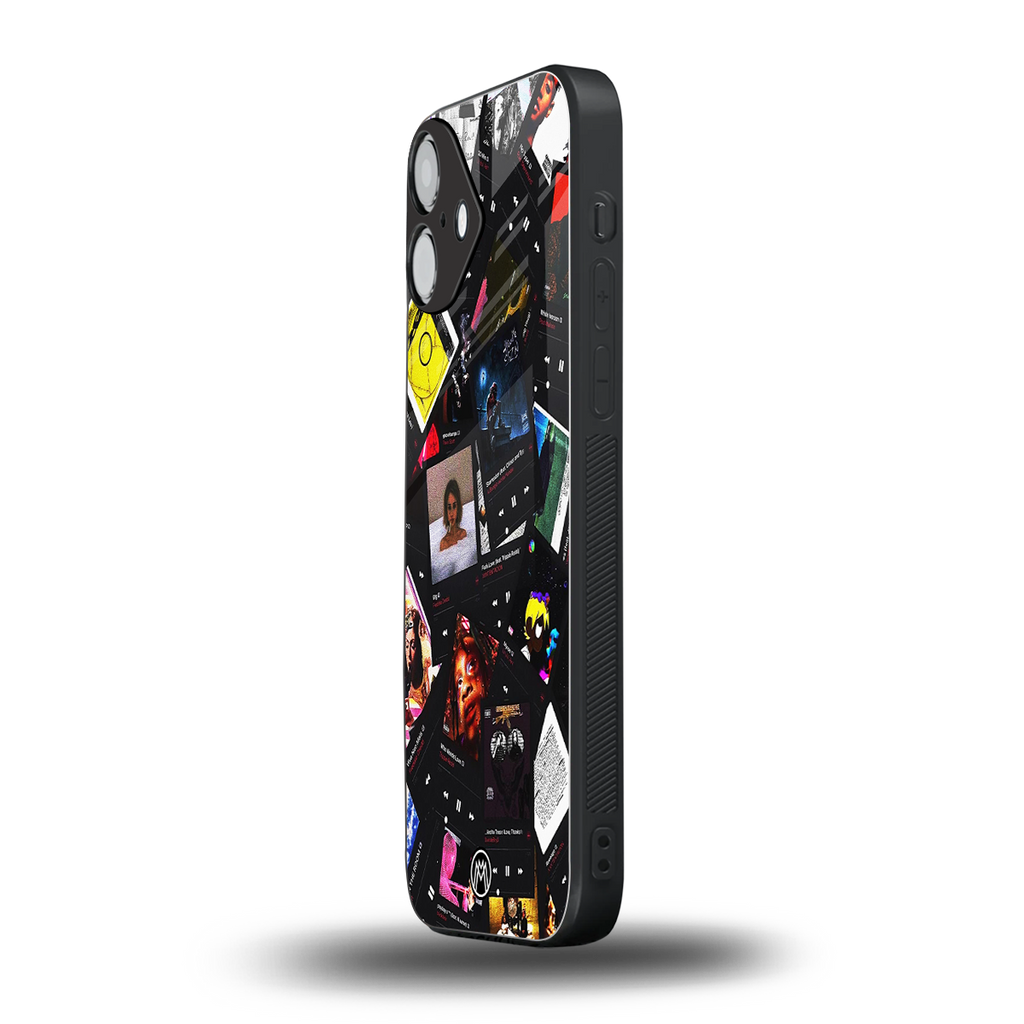spotify and chill vibes music back phone cover | glass case for iphone 16 plus