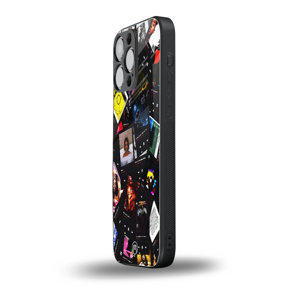 spotify and chill vibes music back phone cover | glass case for iphone 16 pro max