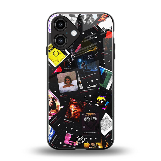 spotify and chill vibes music back phone cover | glass case for iphone 16