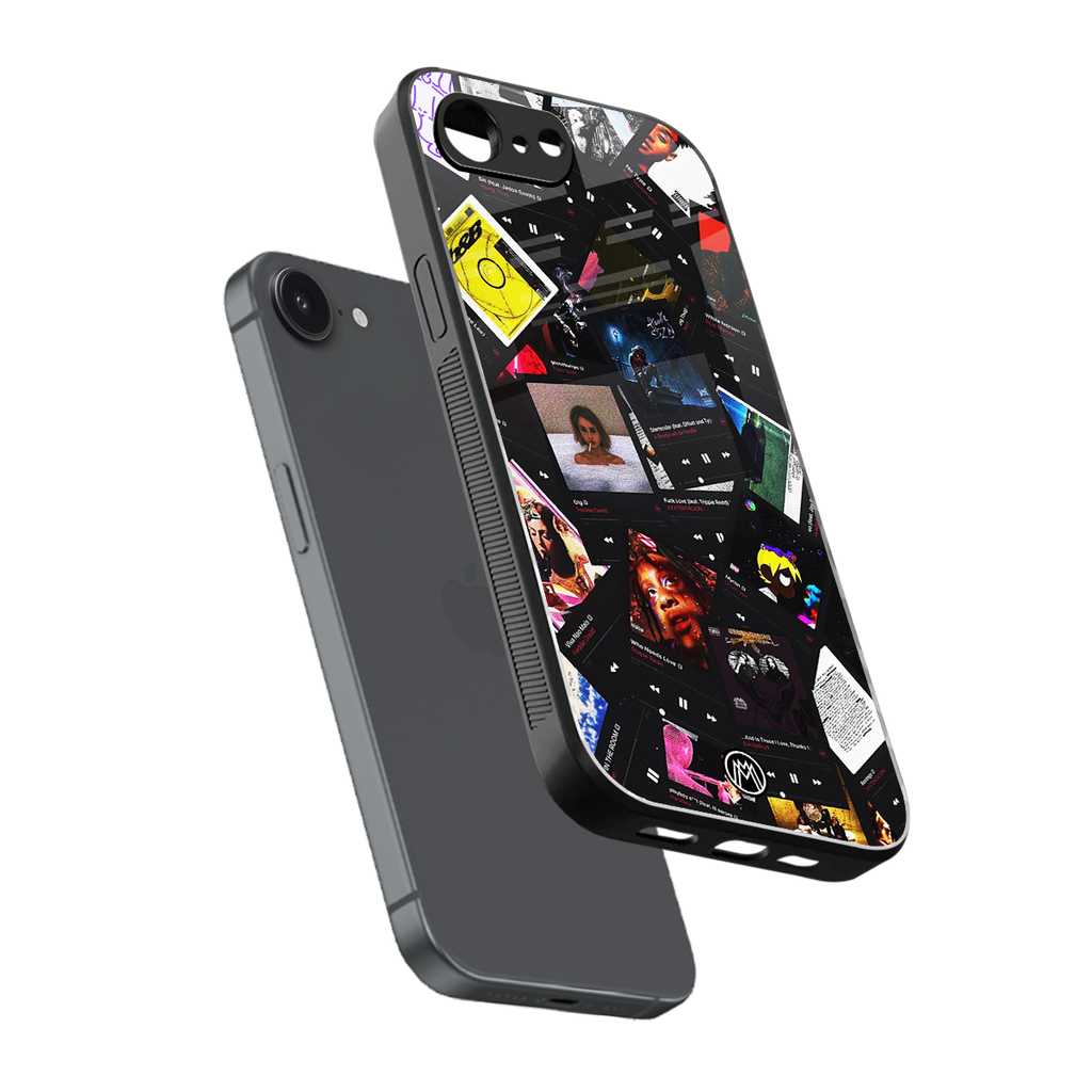 spotify and chill vibes music back phone cover | glass case for iphone 16e