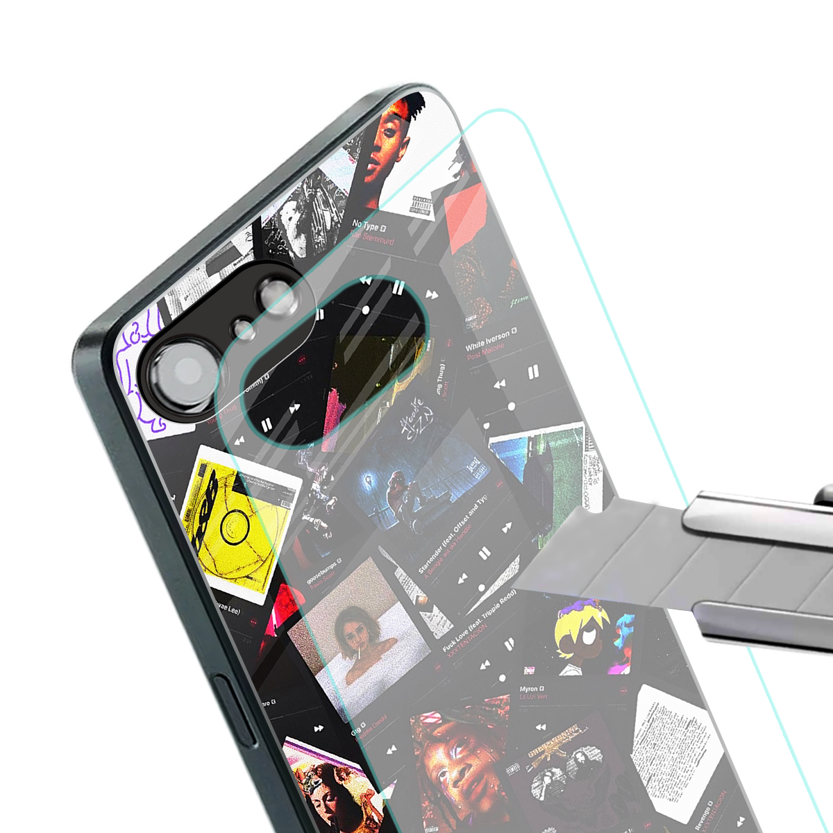 spotify and chill vibes music back phone cover | glass case for iphone 16e