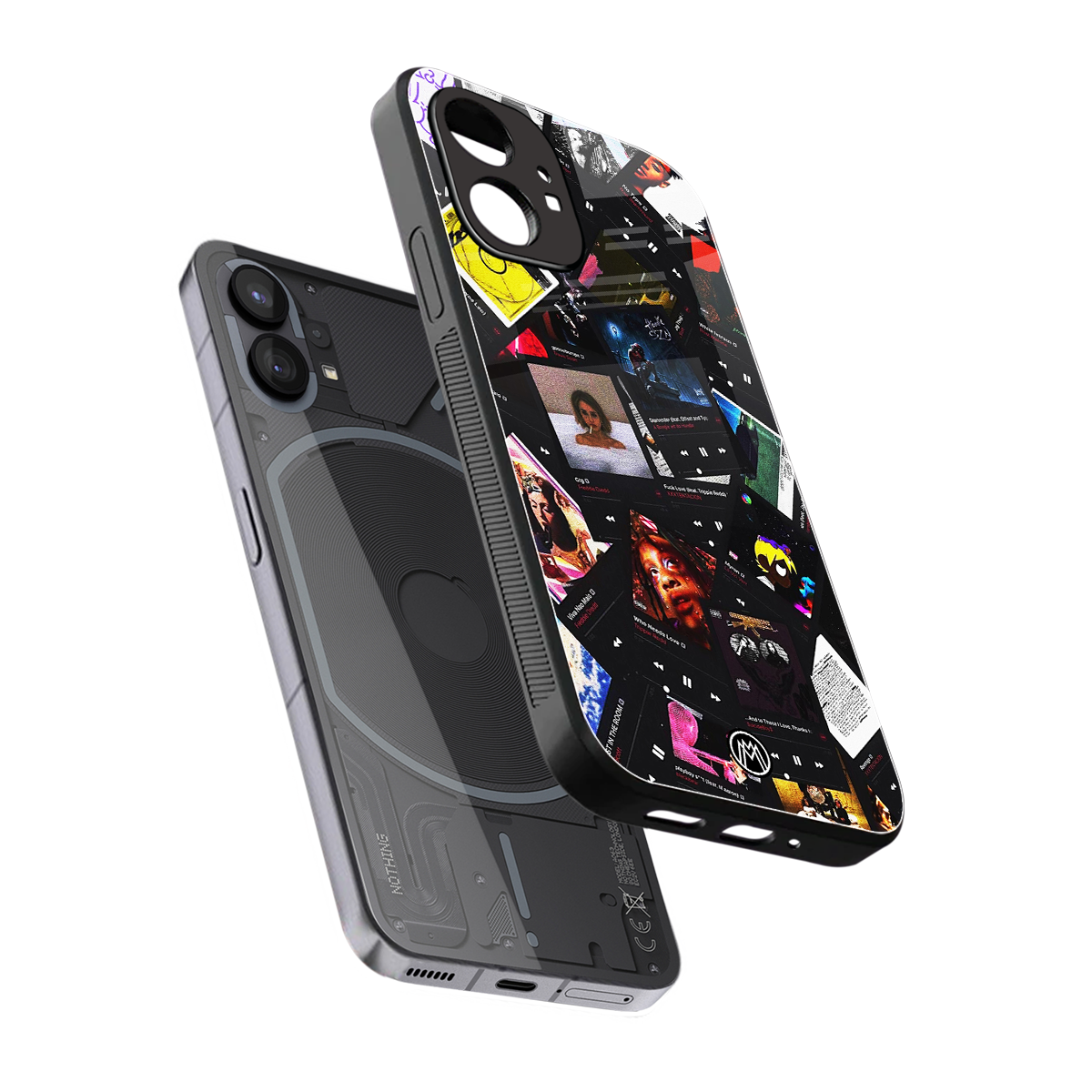 spotify and chill vibes music back phone cover | glass case for nothing phone 1
