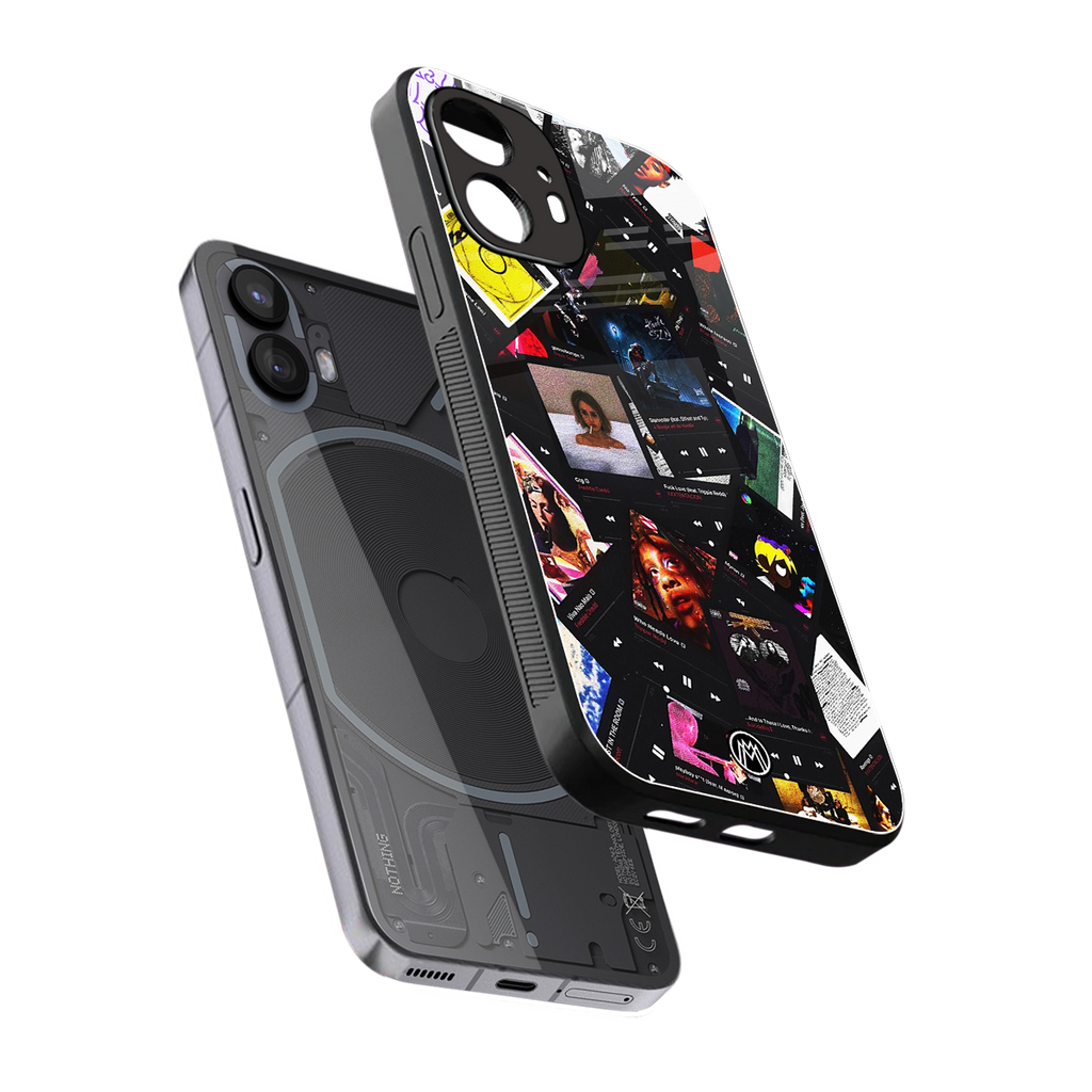 spotify and chill vibes music back phone cover | glass case for nothing phone 2