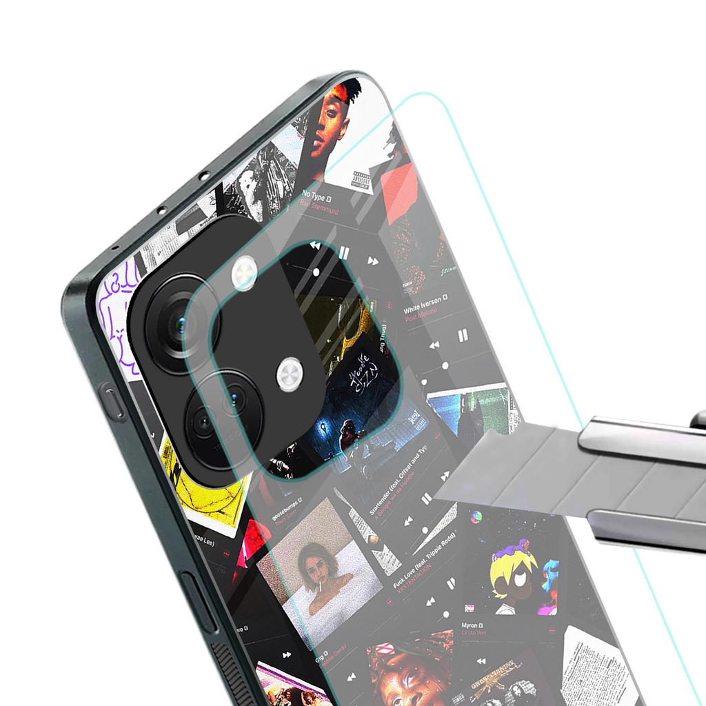 spotify and chill vibes music back phone cover | glass case for oneplus nord 3