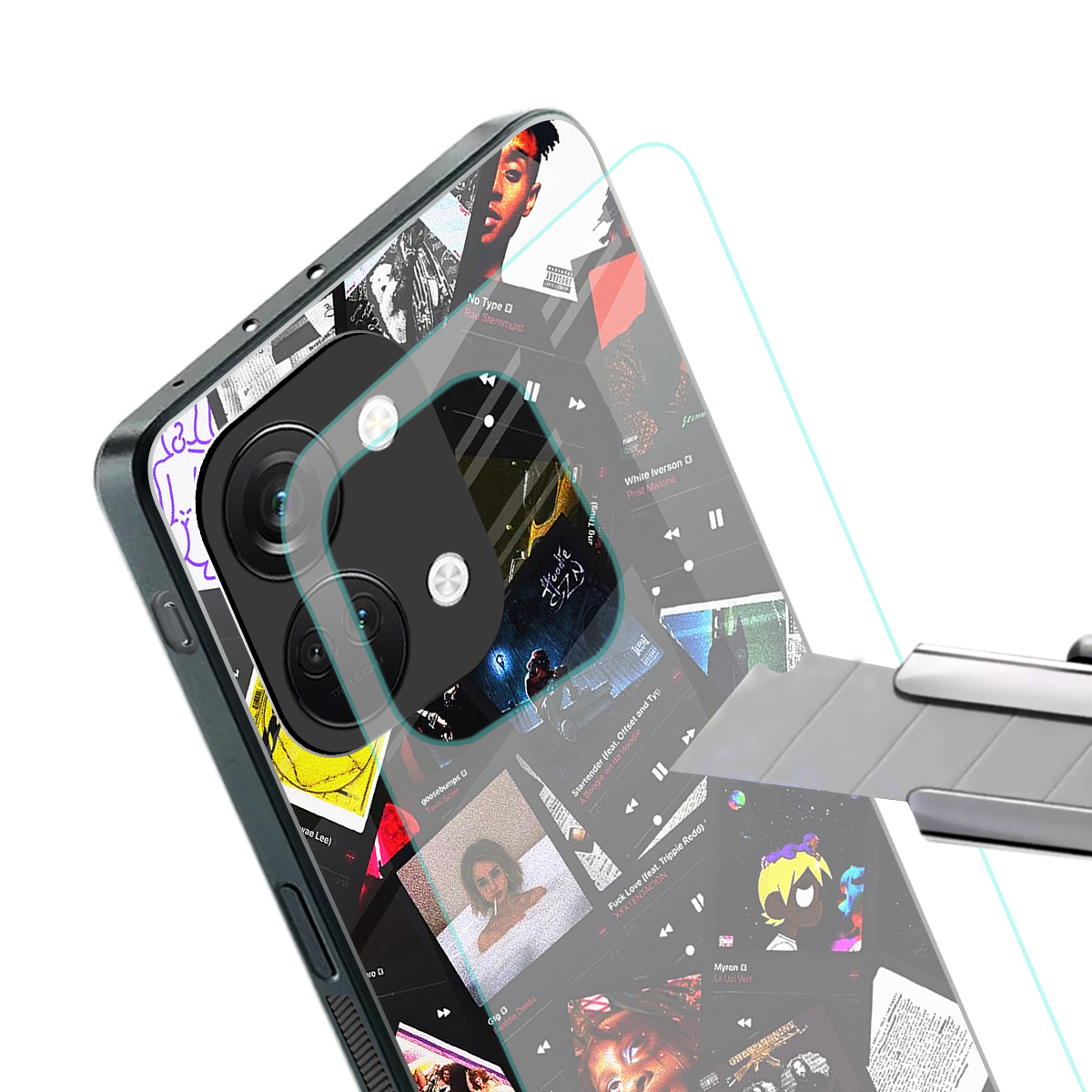 spotify and chill vibes music back phone cover | glass case for oneplus nord 3