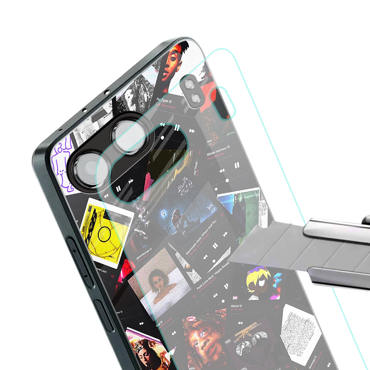 spotify and chill vibes music back phone cover | glass case for oneplus nord 4