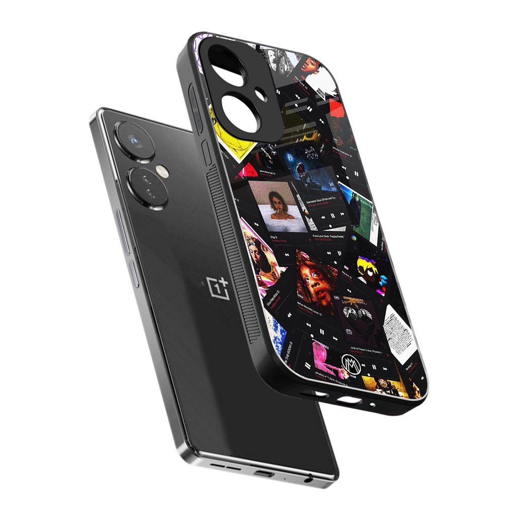 spotify and chill vibes music back phone cover | glass case for oneplus nord ce 3