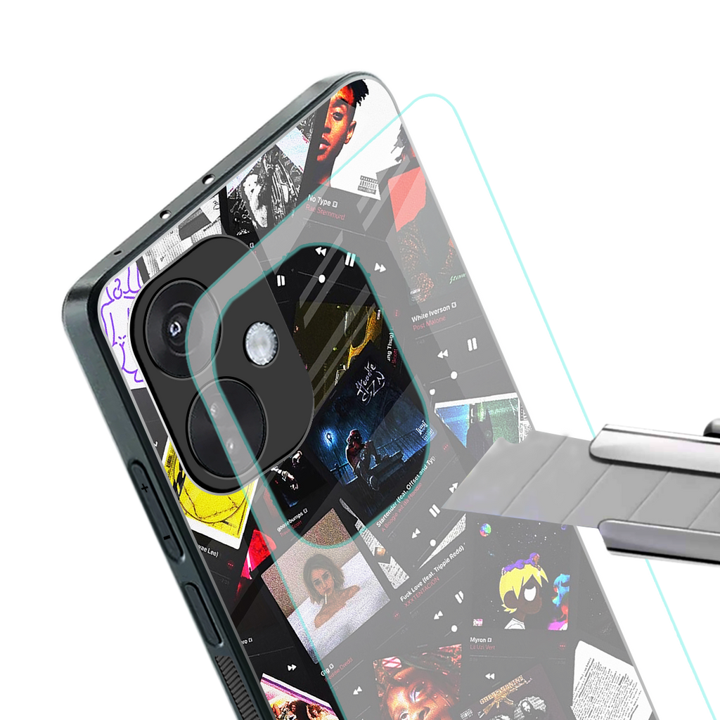 spotify and chill vibes music back phone cover | glass case for oneplus nord ce 3