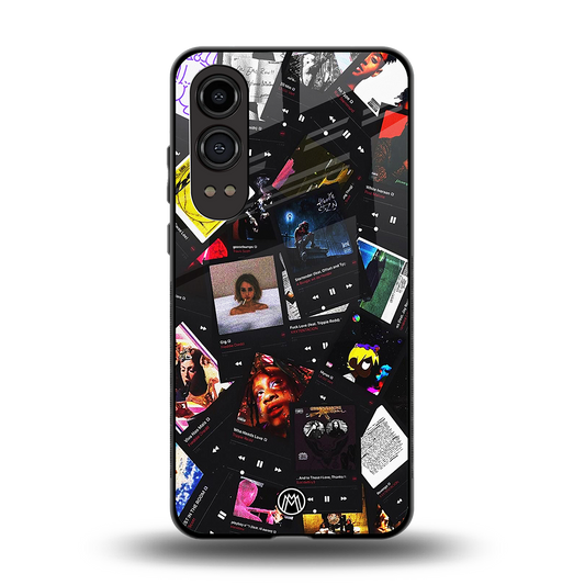 spotify and chill vibes music back phone cover | glass case for oneplus nord ce 4 lite
