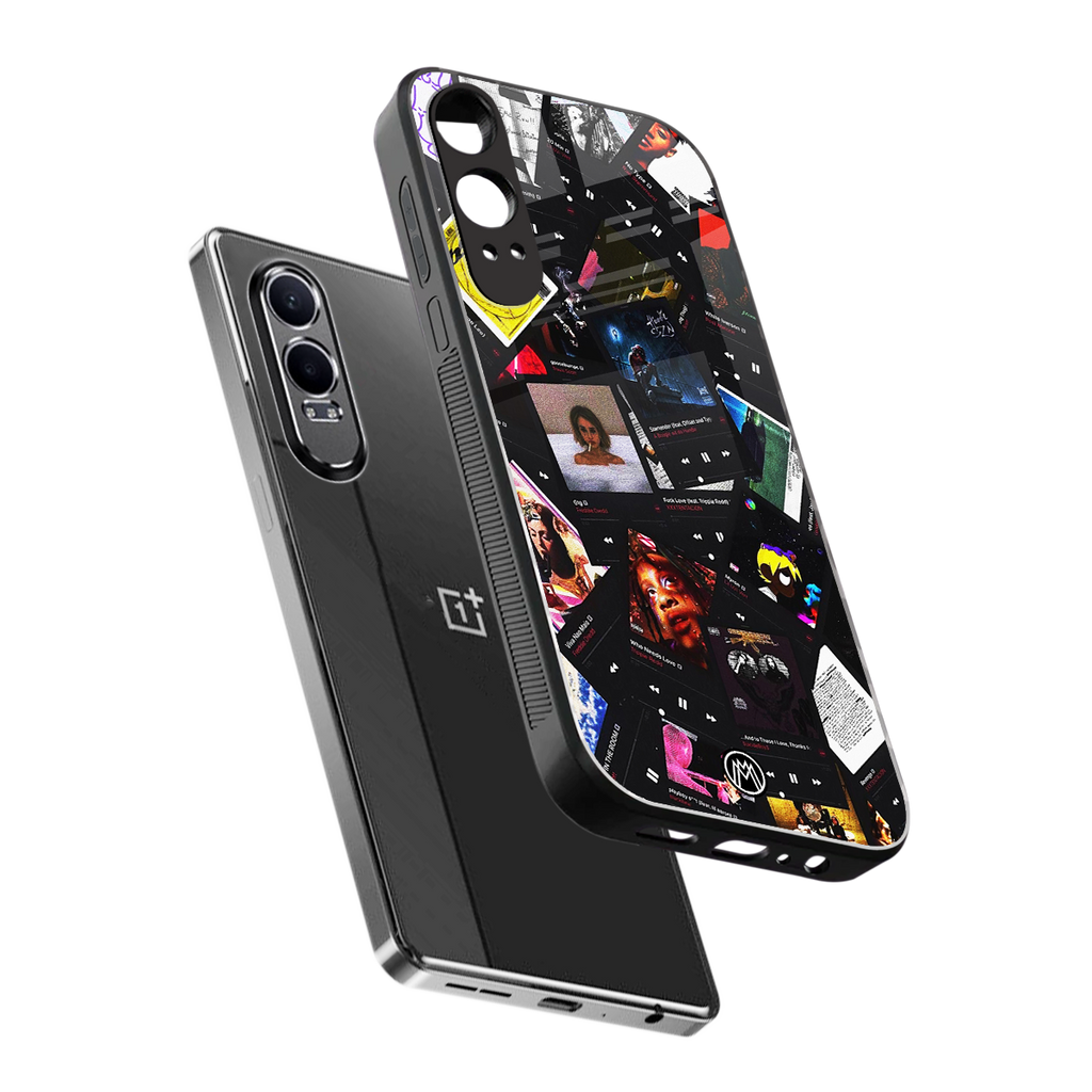 spotify and chill vibes music back phone cover | glass case for oneplus nord ce 4 lite