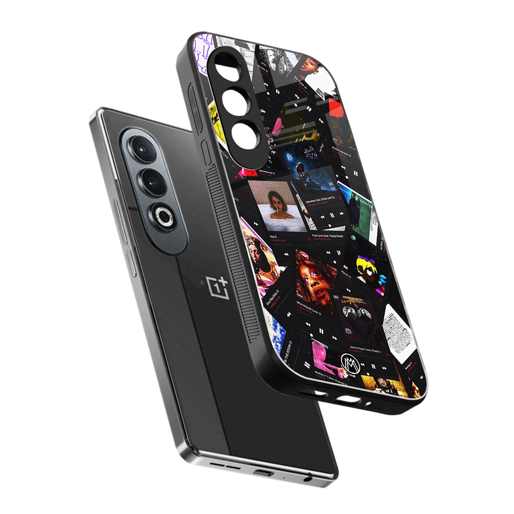 spotify and chill vibes music back phone cover | glass case for oneplus nord ce 4