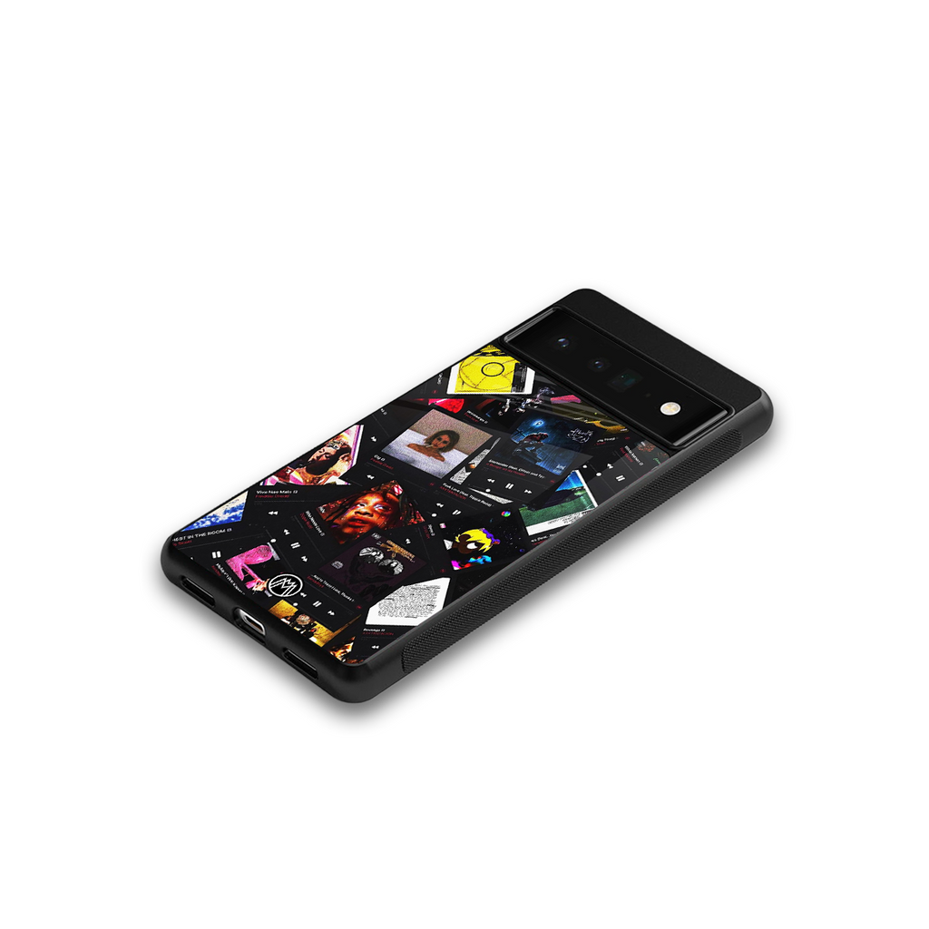 spotify and chill vibes music back phone cover | glass case for google pixel 6 pro