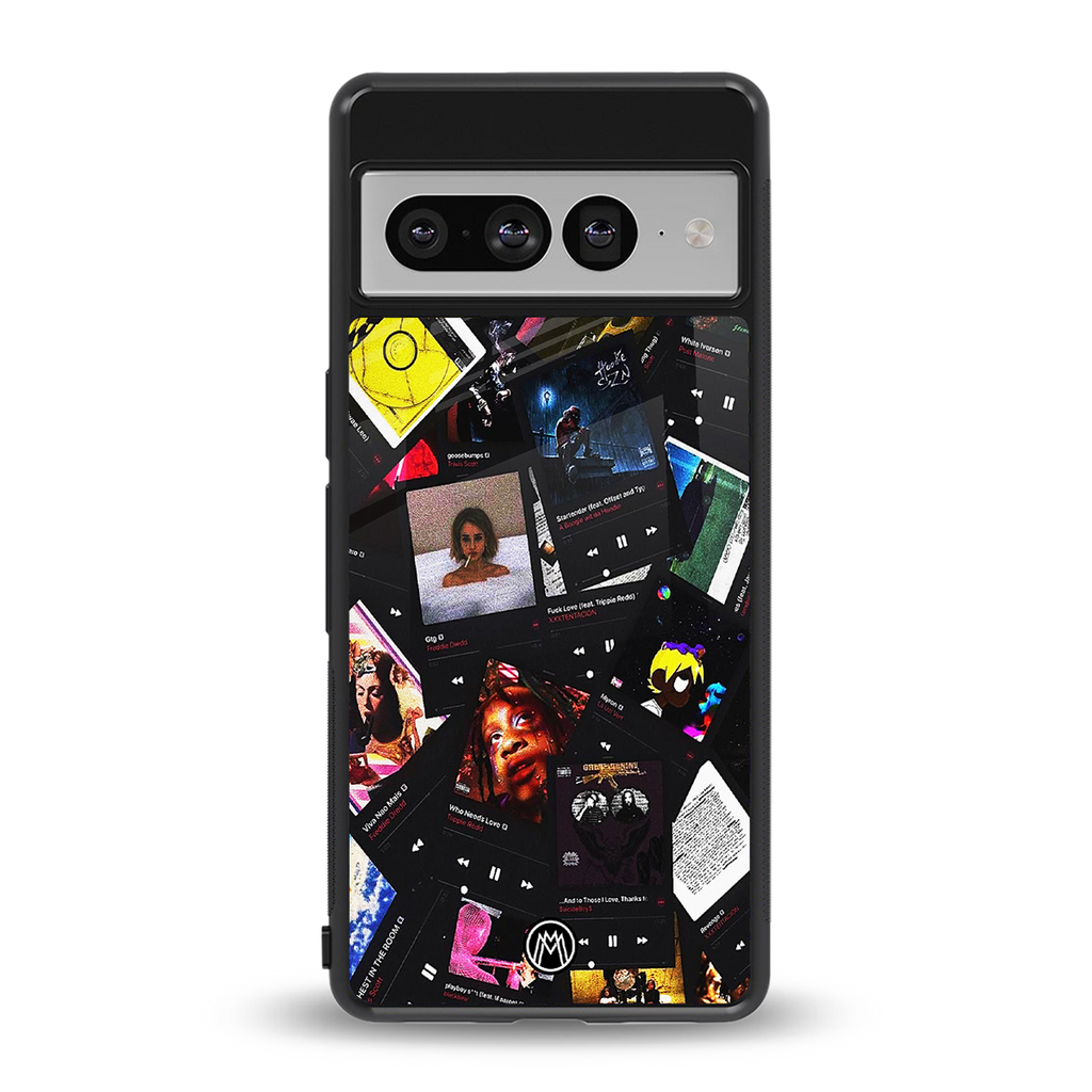 spotify and chill vibes music back phone cover | glass case for google pixel 7 pro
