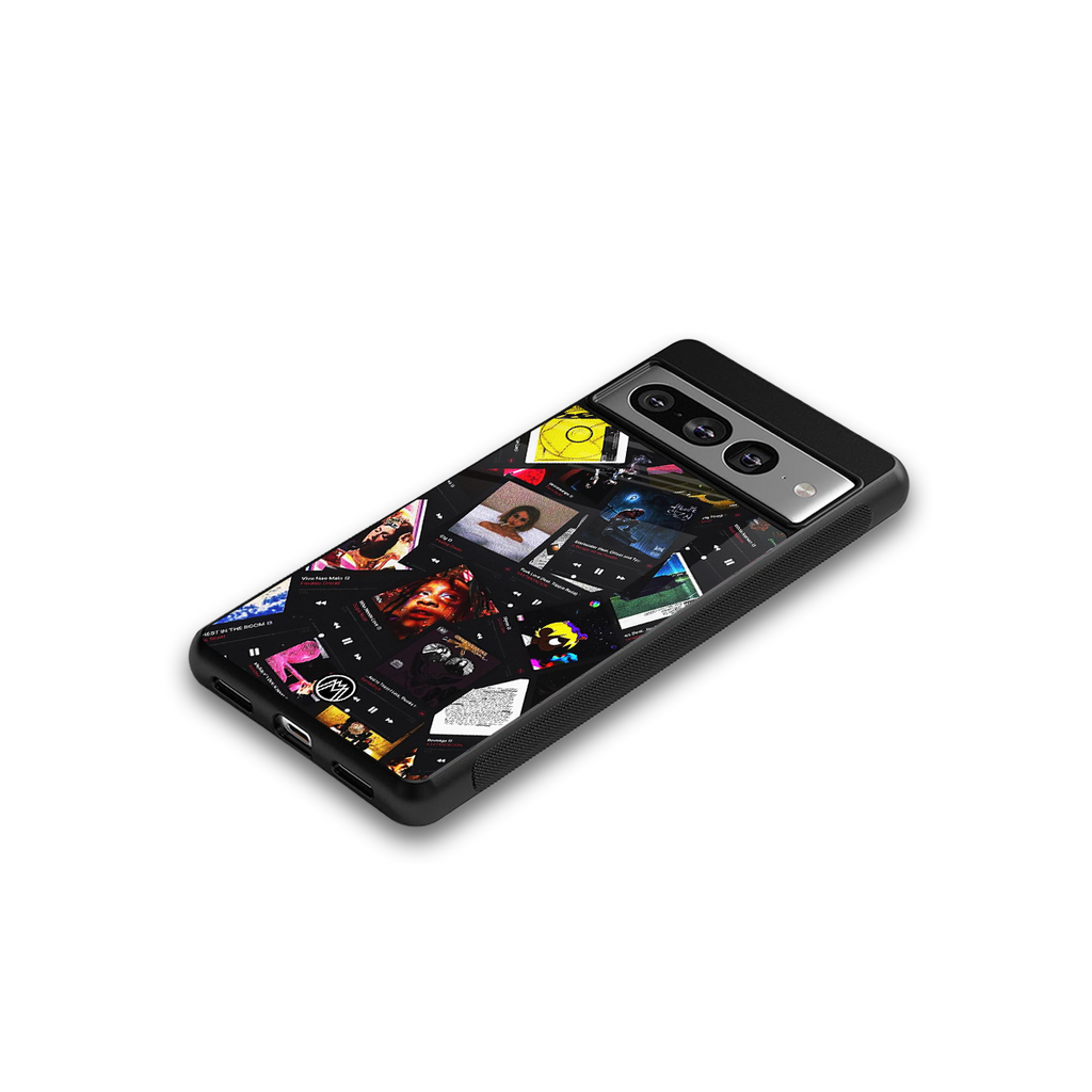 spotify and chill vibes music back phone cover | glass case for google pixel 7 pro