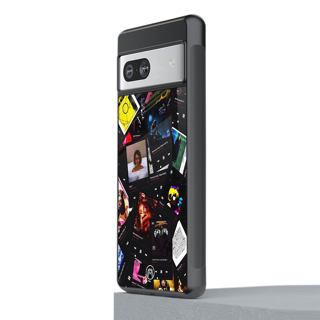 spotify and chill vibes music back phone cover | glass case for Google Pixel 7A