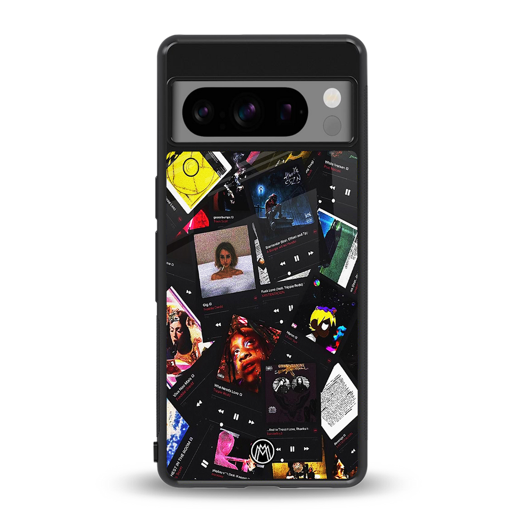 spotify and chill vibes music back phone cover | glass case for google pixel 8 pro