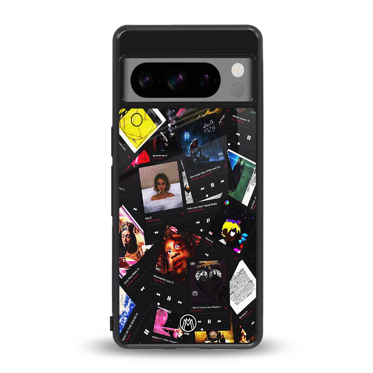 spotify and chill vibes music back phone cover | glass case for google pixel 8 pro