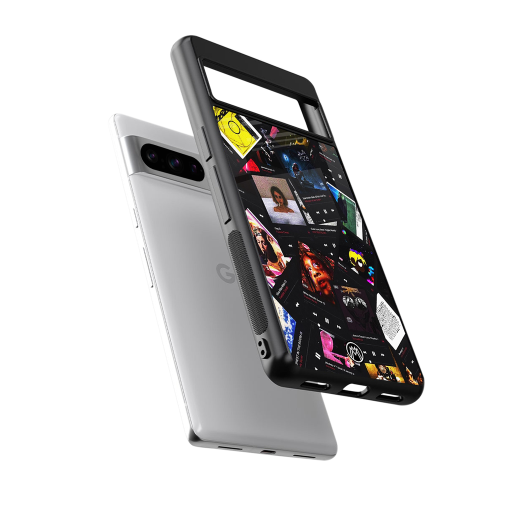 spotify and chill vibes music back phone cover | glass case for google pixel 8 pro