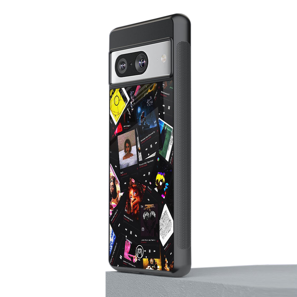 spotify and chill vibes music back phone cover | glass case for Google Pixel 8