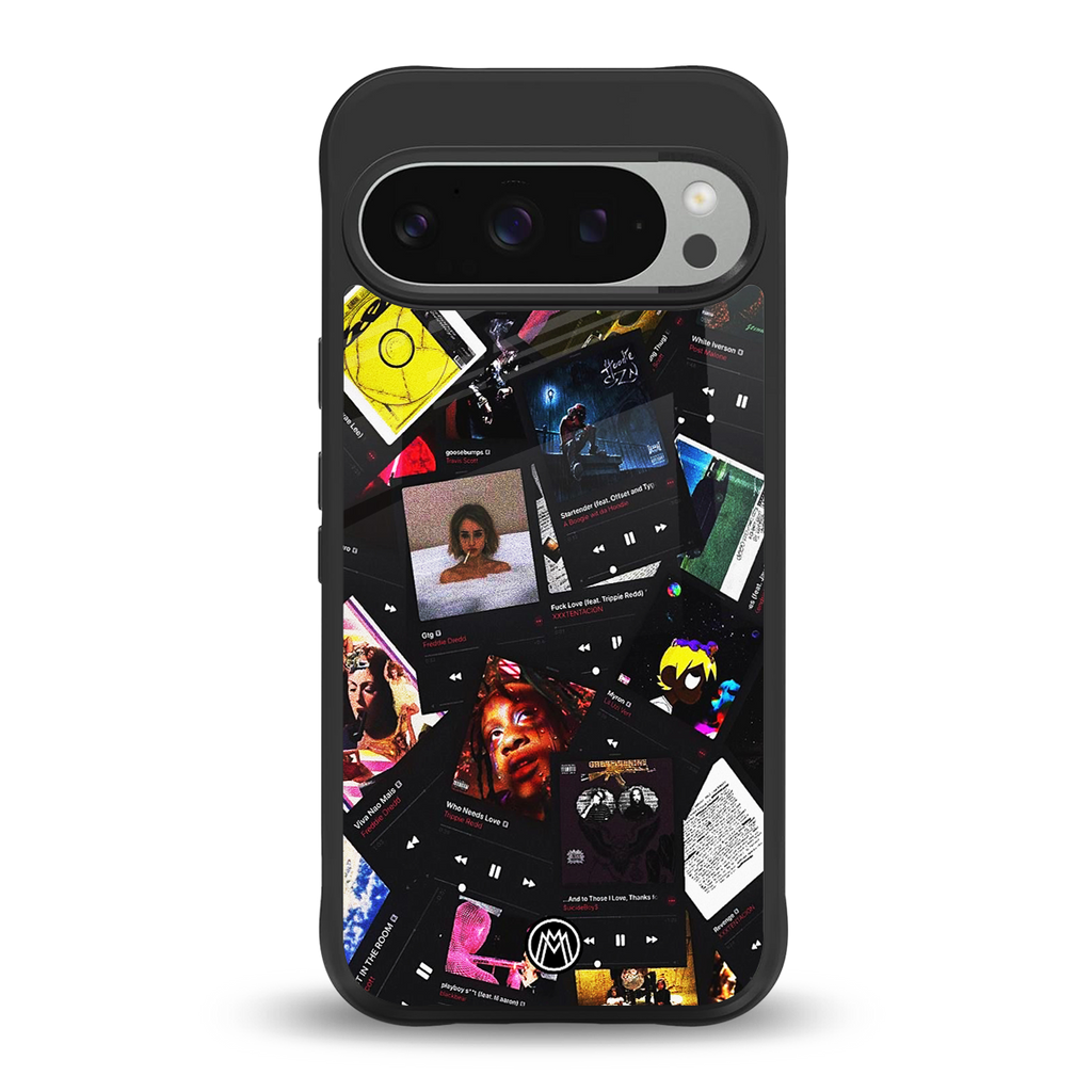 spotify and chill vibes music back phone cover | glass case for google pixel 9 pro