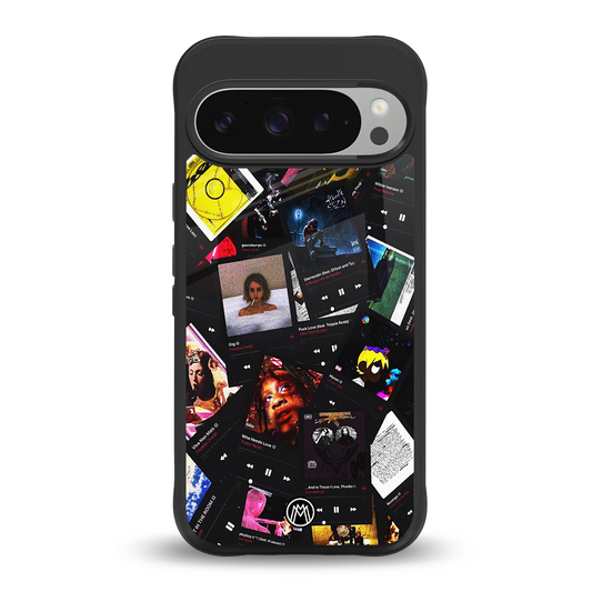 spotify and chill vibes music back phone cover | glass case for google pixel 9 pro xl