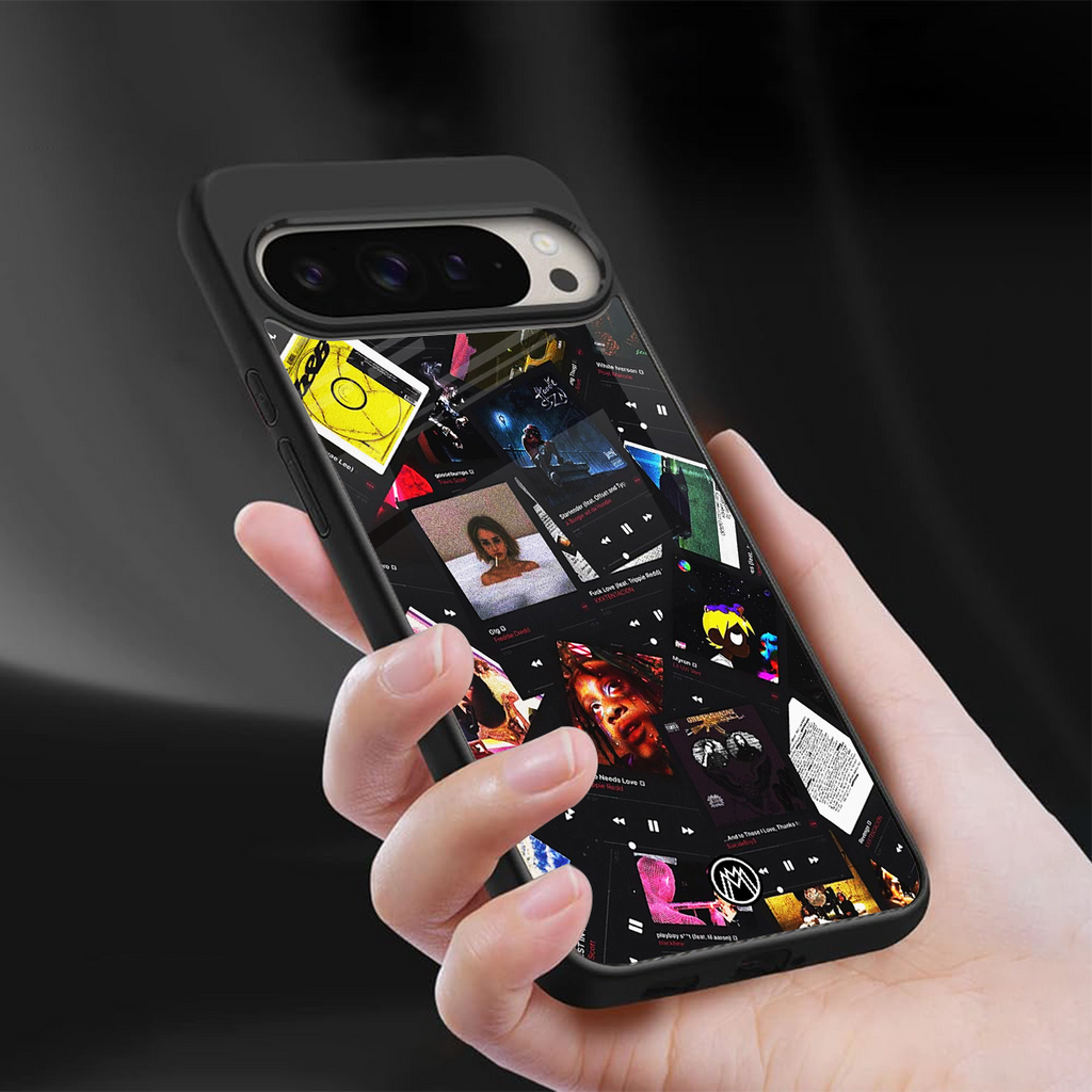 spotify and chill vibes music back phone cover | glass case for google pixel 9 pro