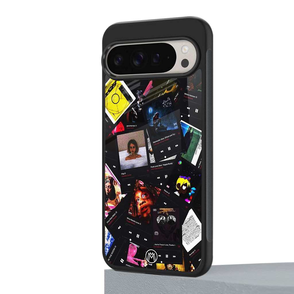 spotify and chill vibes music back phone cover | glass case for google pixel 9 pro