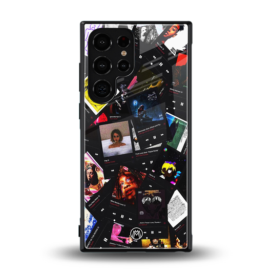 spotify and chill vibes music back phone cover | glass case for samsung galaxy s24 ultra