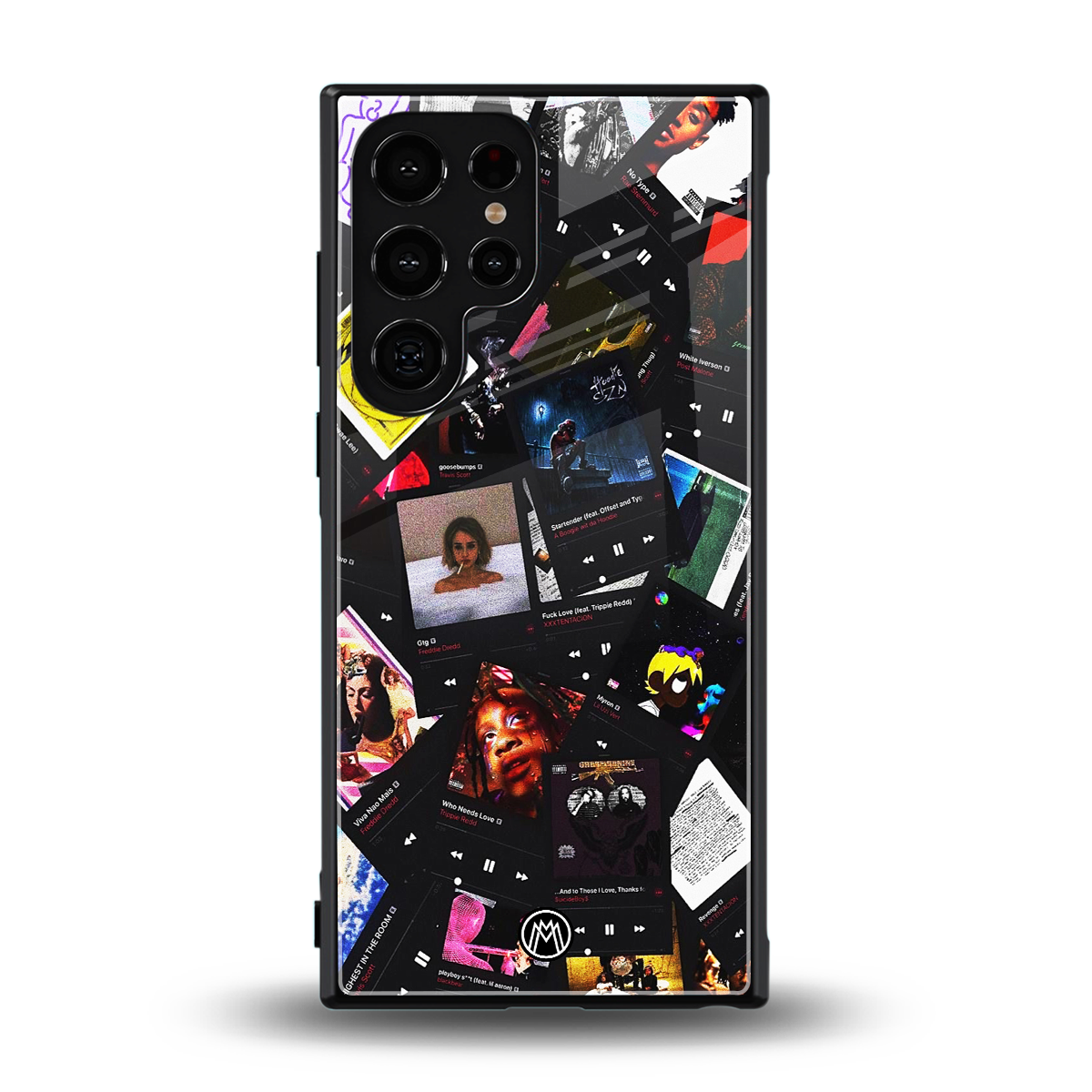 spotify and chill vibes music back phone cover | glass case for samsung galaxy s23 ultra