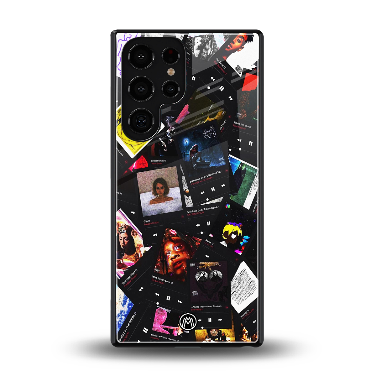 spotify and chill vibes music back phone cover | glass case for samsung galaxy s25 ultra
