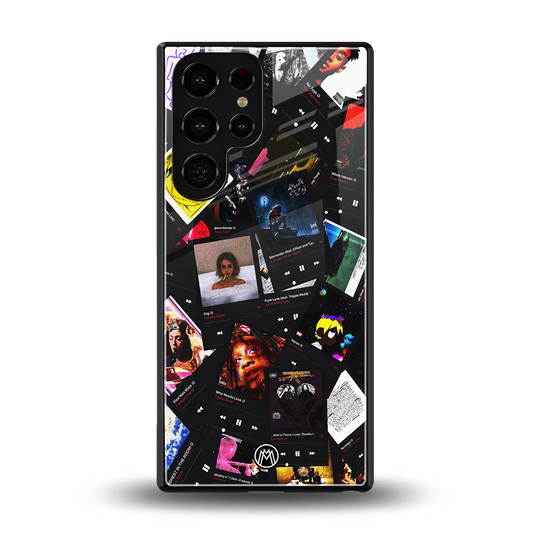 spotify and chill vibes music back phone cover | glass case for samsung galaxy s25 ultra
