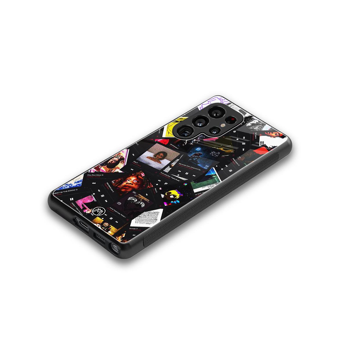 spotify and chill vibes music back phone cover | glass case for samsung galaxy s25 ultra