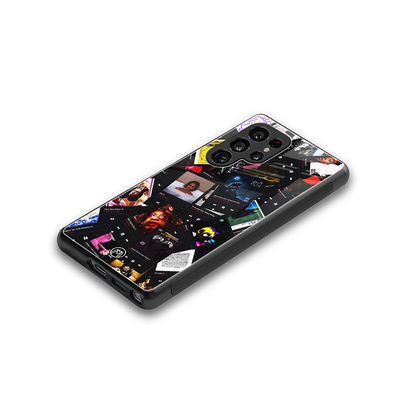 spotify and chill vibes music back phone cover | glass case for samsung galaxy s25 ultra