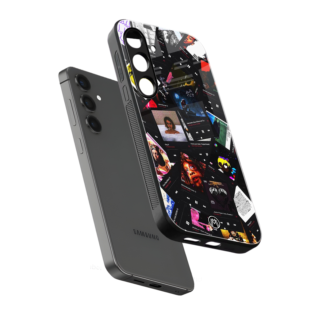 spotify and chill vibes music back phone cover | glass case for samsung galaxy s24 fe