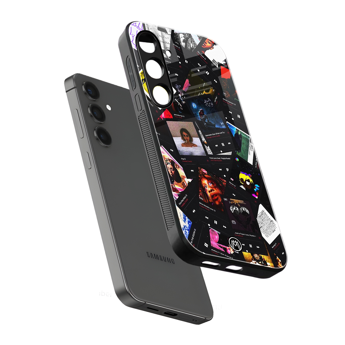 spotify and chill vibes music back phone cover | glass case for samsung galaxy s24 plus