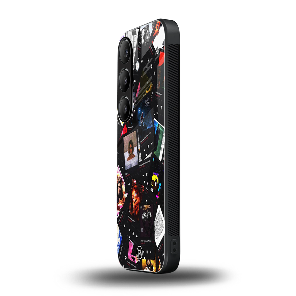 spotify and chill vibes music back phone cover | glass case for samsung galaxy s24
