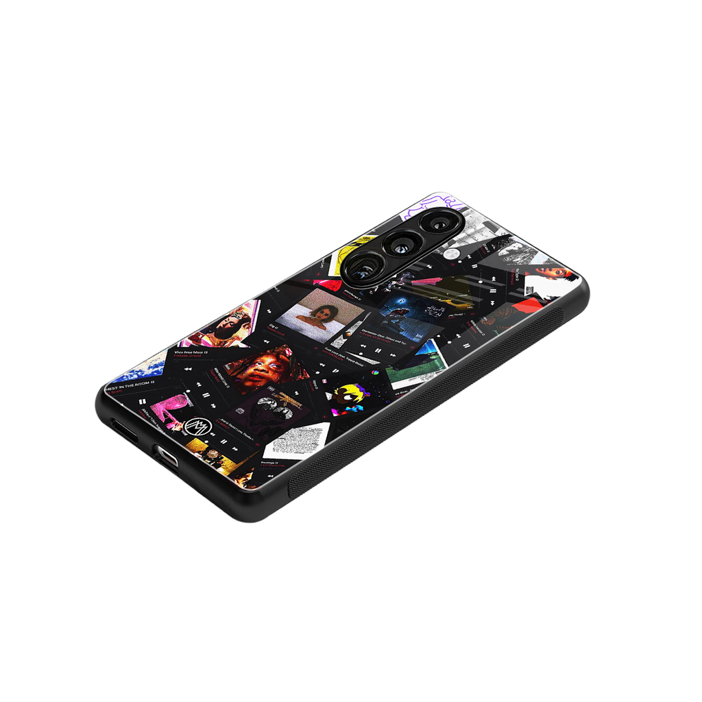 spotify and chill vibes music back phone cover | glass case for samsung galaxy s24 fe