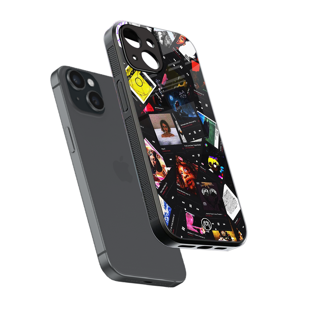 spotify and chill vibes music back phone cover | glass case for iphone 15