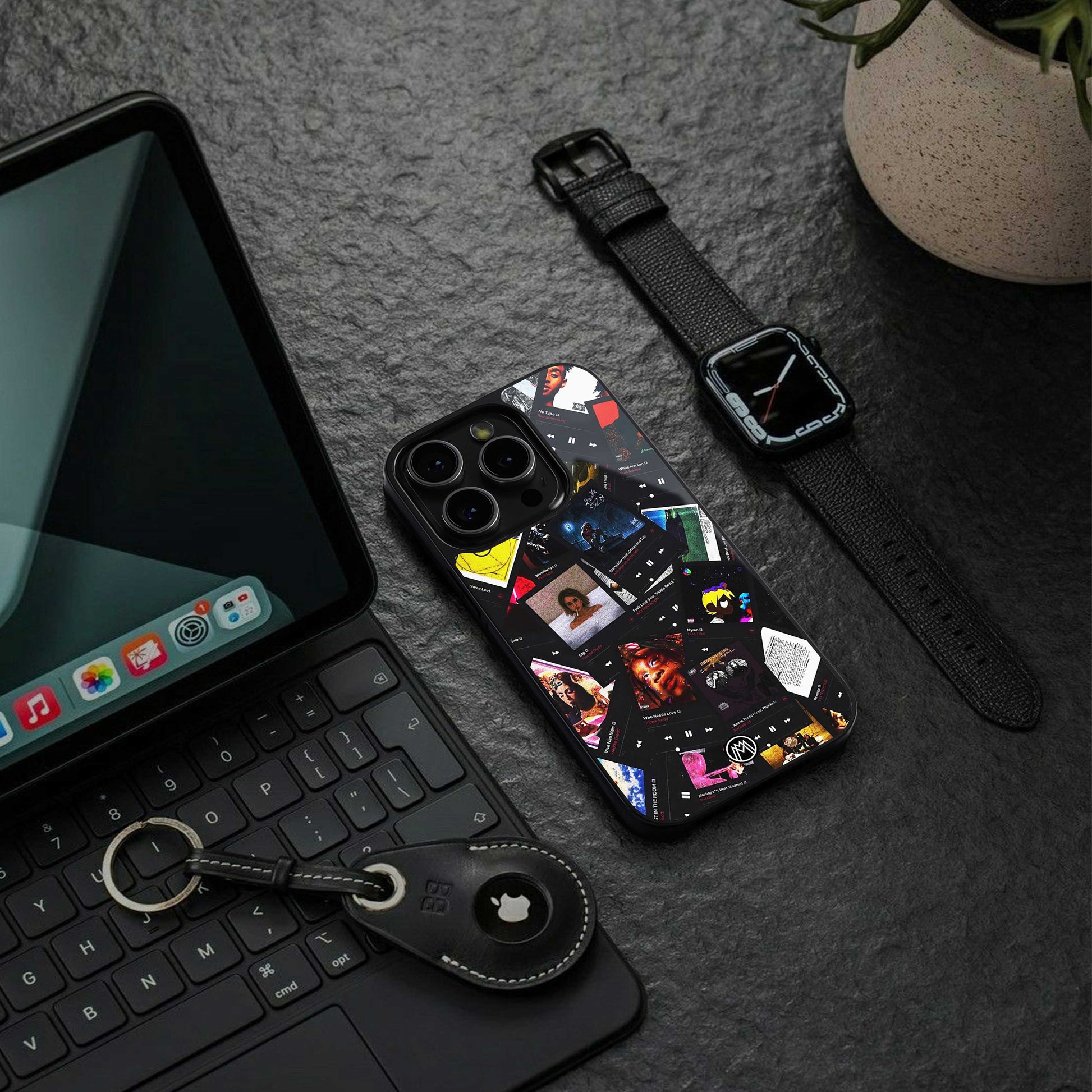 spotify and chill vibes music back phone cover | glass case for iphone 13 mini