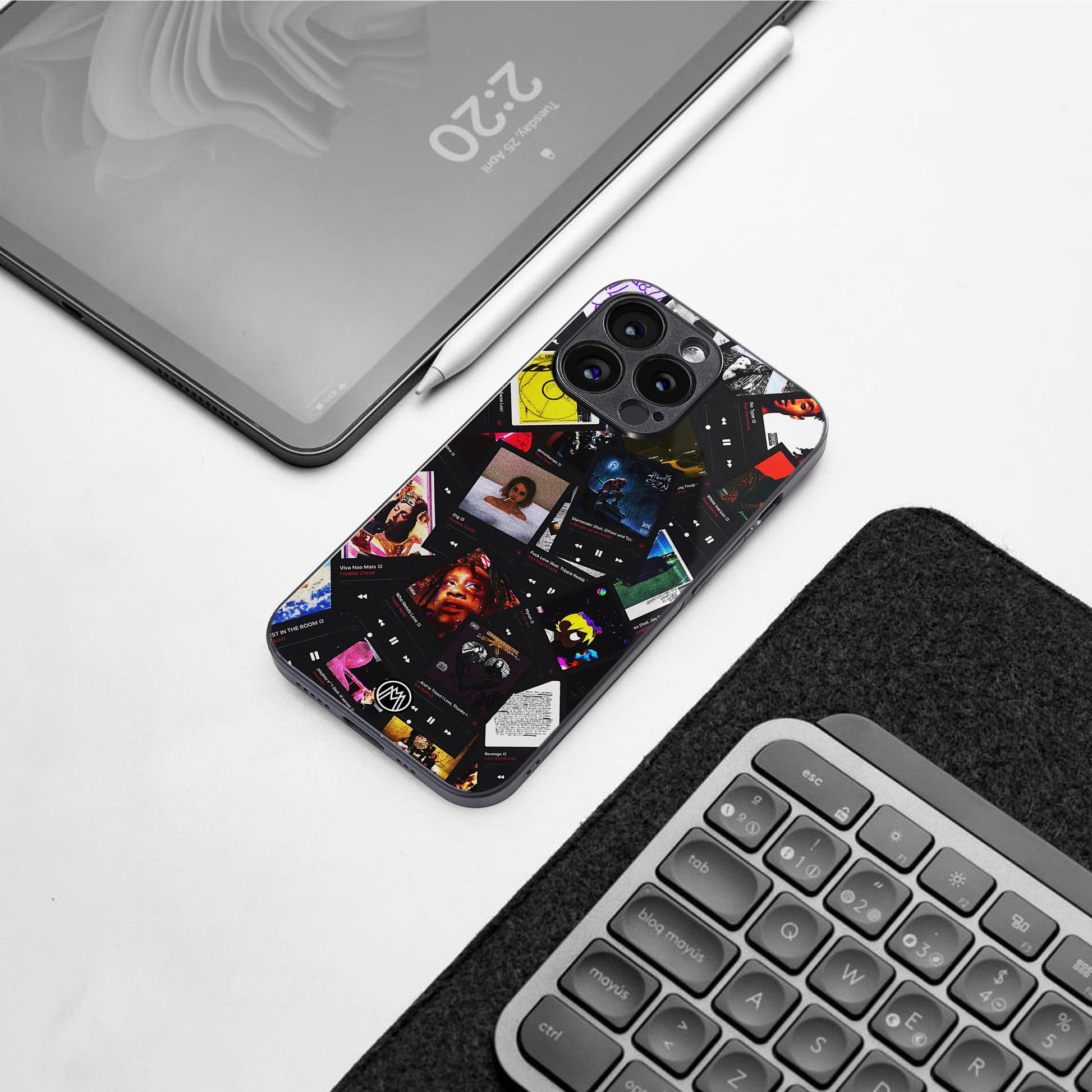 spotify and chill vibes music back phone cover | glass case for iphone 16