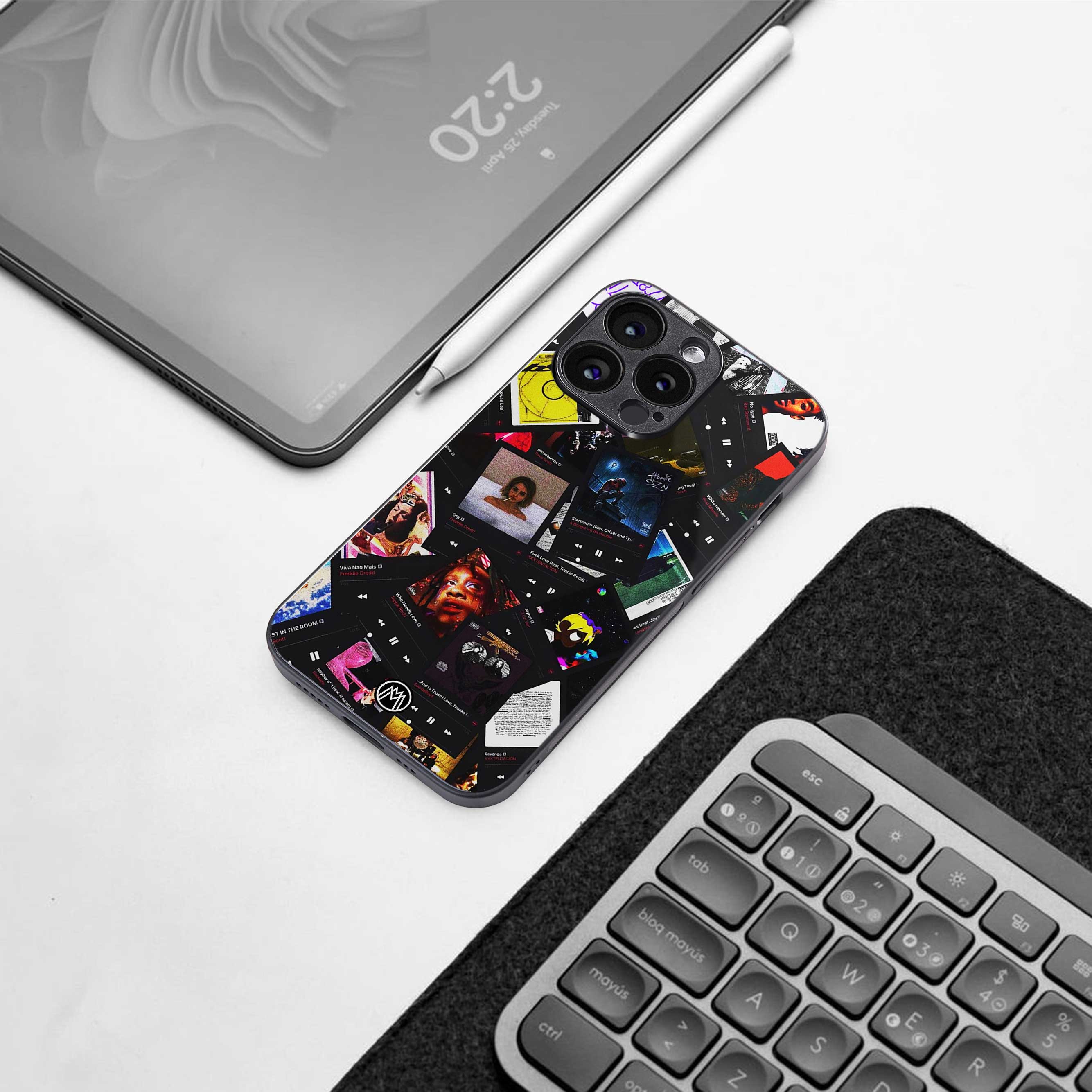 spotify and chill vibes music back phone cover | glass case for iphone 14 pro max