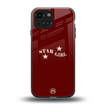 star girl back phone cover | glass case for iphone 13 mini