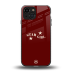 star girl back phone cover | glass case for iphone 13 mini