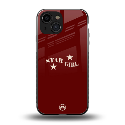 star girl back phone cover | glass case for iphone 13 mini