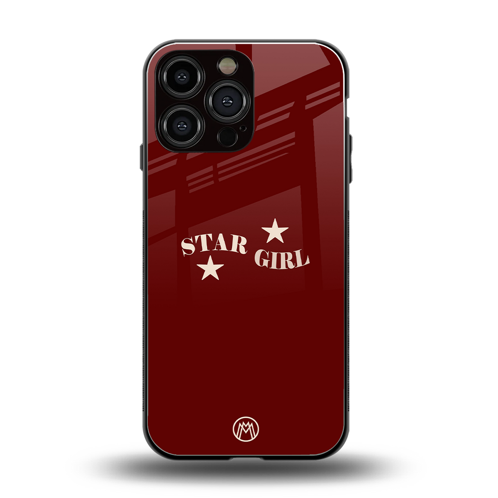 star girl back phone cover | glass case for iphone 13 pro max