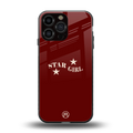 star girl back phone cover | glass case for iphone 13 pro max